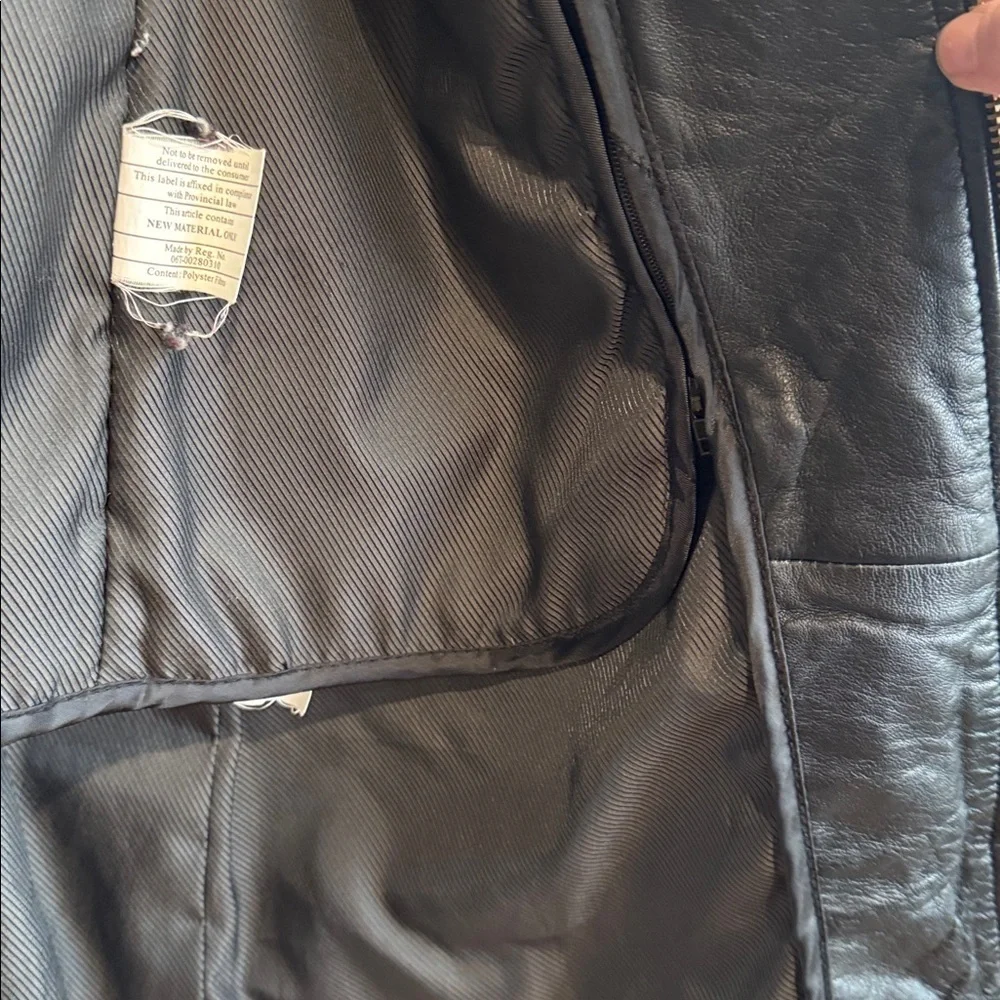Danier Black Leather Long Jacket - Picture 9 of 16